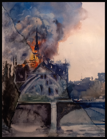 L'incendie à Notre-Dame – Déchirure 1